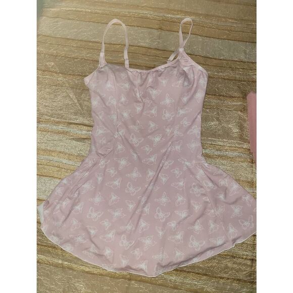 Pink butterfly pattern One piece bathing suit - Picture 1 of 10